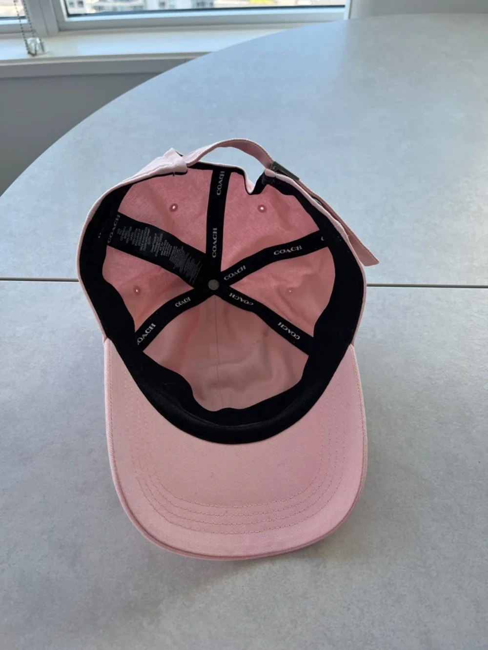 Coach Pink Logo Baseball Cap